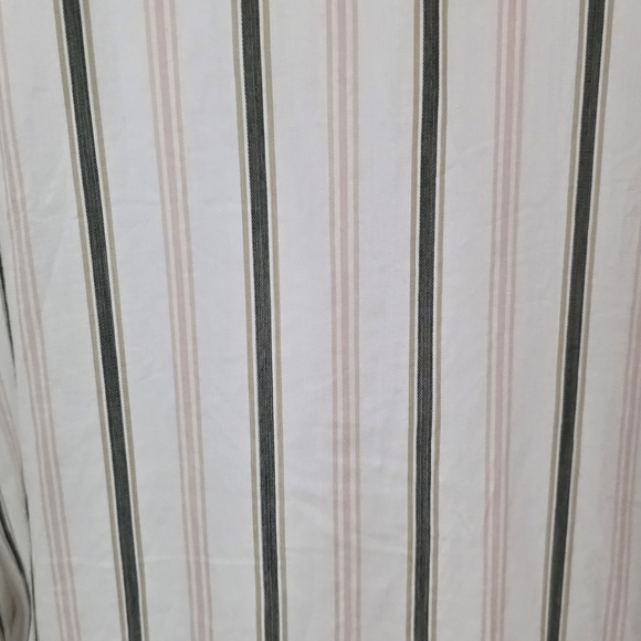 Madewell Green And Pink Striped Shirt Size 2 - Picture 4 of 7